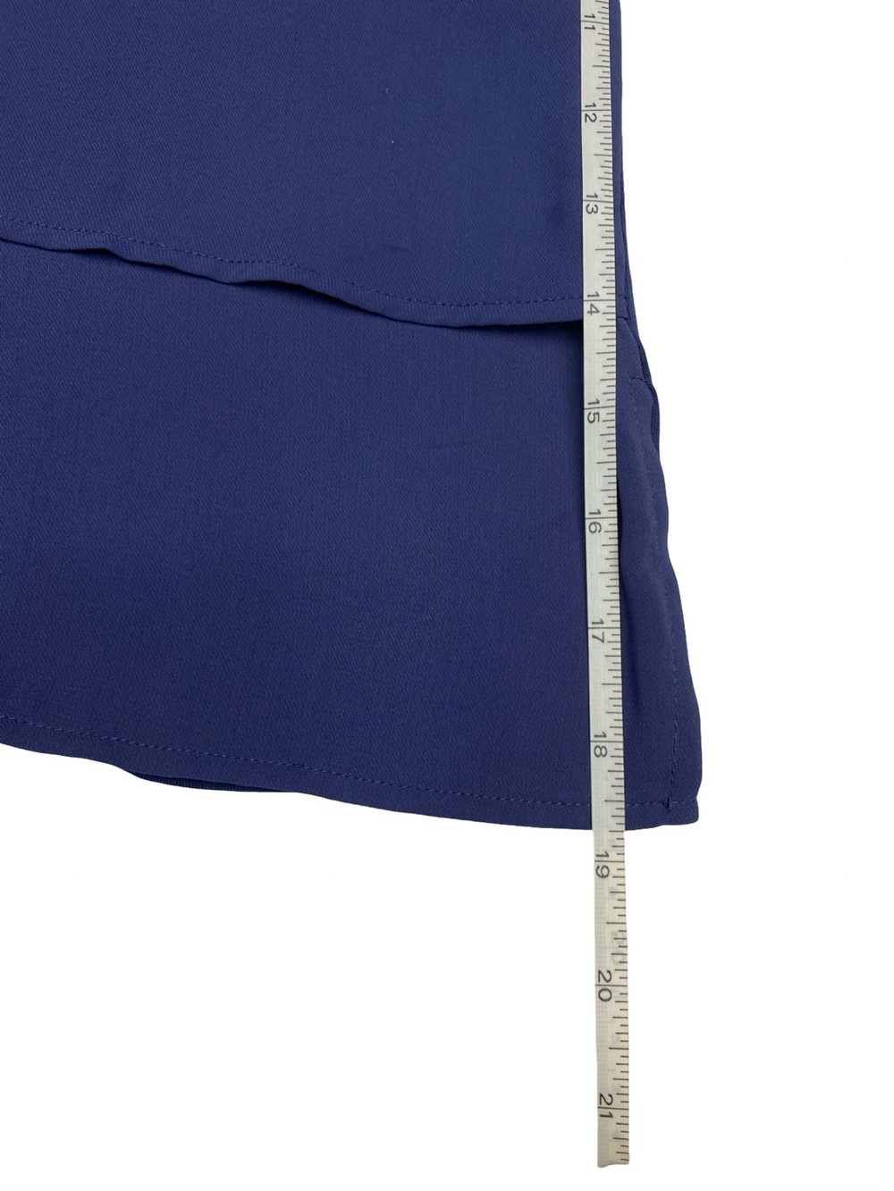 Michael Kors Women’s Layered Sleeveless Tunic Blouse Blue V-Neck Size Medium - Picture 9 of 11